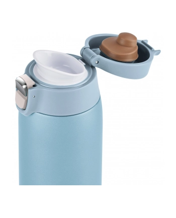 Emsa TRAVEL MUG light thermal mug (light blue, 0.4 liters, flip lid) nr 1