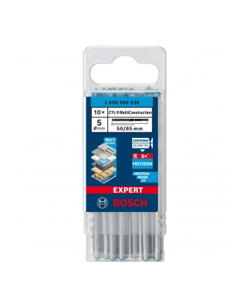 bosch powertools Bosch Expert CYL-9 MultiConstruction drill bits, 5mm, 10 pieces (working length 50mm) nr 2