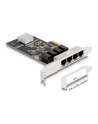 DeLOCK PCIe x4 to 4 x RJ45 Gbit, LAN adapter (Realtek RTL8111H) - nr 16