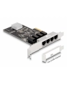 DeLOCK PCIe x4 to 4 x RJ45 Gbit, LAN adapter (Realtek RTL8111H) - nr 22
