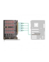 DeLOCK PCI Express x16 card to 4x internal NVMe M.2 Key, interface card (with heatsink and LED display) - nr 12