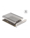 DeLOCK PCI Express x16 card to 4x internal NVMe M.2 Key, interface card (with heatsink and LED display) - nr 4