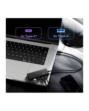 ICY BOX IB-HUB1436-CPD 4-Port USB 3.2 Gen 2, USB hub (black)