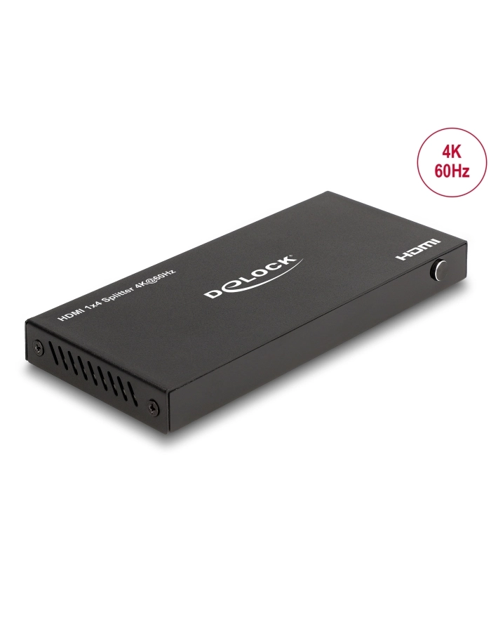 DeLOCK HDMI Splitter 1 x HDMI in to 4 x HDMI out 4K 60 Hz (black) główny