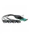 DeLOCK PCIe x1 card to 4 x serial RS-232 with 5V or 12V, interface card (SATA power connector) - nr 17