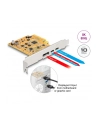DeLOCK PCIe x4 card for 1x ext. USB-C 10 Gbit/s B. + 1x external USB-C DP Alt Mode, USB controller - nr 11