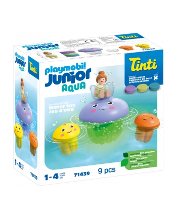PLAYMOBIL 71439 Junior Aqua ' Tinti: Colorful jellyfish family, construction toy