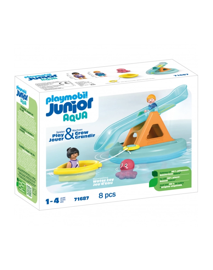 PLAYMOBIL 71687 Junior Aqua: Bathing island with water slide, construction toy główny