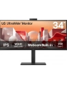 lg electronics LG 34BA85QE-B.AEU, LED monitor - 34 - black, UWQHD, IPS, curved, full HD webcam/microphone - nr 90