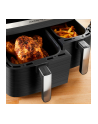 Tefal double hot air fryer Dual Easy Fry ' Grill (black, 2,700 watts, 2 baskets 5.2 liters + 3.1 liters) - nr 24