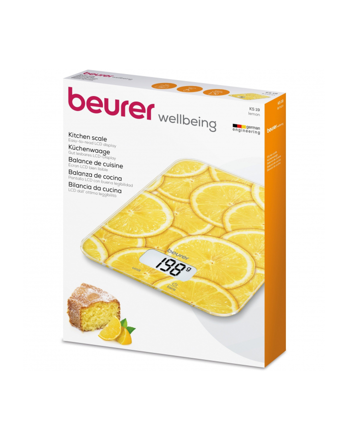 Beurer kitchen scale KS 19 Lemon (yellow, lemon motif) główny