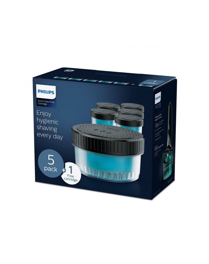 Philips cleaning cartridges for Quick Clean Pod, pack of 6 (6x 160ml, for cleaning station) główny