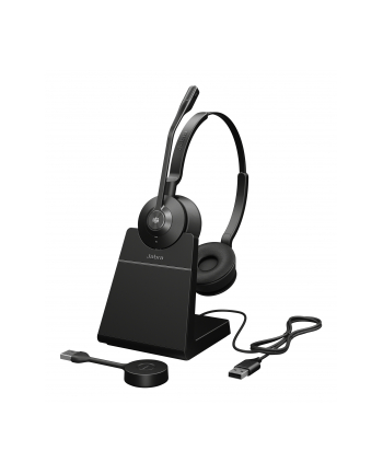 Jabra Engage 55 SE - USB-A MS Stereo, Headset (black, Stereo, USB-A, MS, with charging station)