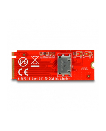 DeLOCK M.2 Key M to 1 x OCuLink SFF-8612 converter, interface card