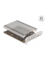 DeLOCK PCI Express x16 card to 4x internal NVMe M.2 Key, interface card (with heatsink and LED display) - nr 10