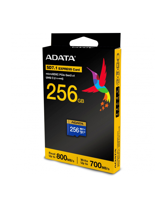ADATA Premier Extreme microSDXC 256 GB, memory card (blue/yellow, SD Express, UHS-I U3, Class 10, V30) główny