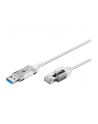 goobay Ethernet adapter cable USB-A 3.2 Gen1 > RJ-45, Slim (BIAŁY, 1 meter) - nr 7