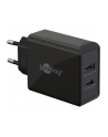 Goobay USB-C PD dual fast charger 30 watts (black, 1x USB-A, 1x USB-C PD) - nr 1