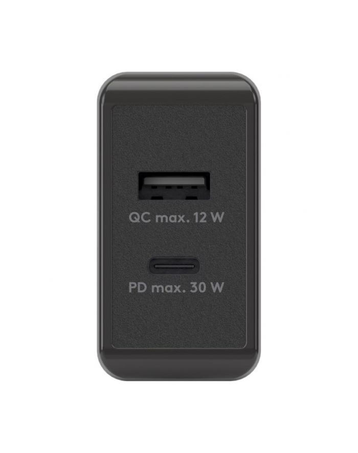 Goobay USB-C PD dual fast charger 30 watts (black, 1x USB-A, 1x USB-C PD) główny