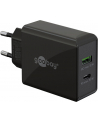Goobay USB-C PD dual fast charger 30 watts (black, 1x USB-A, 1x USB-C PD) - nr 9