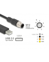 DeLOCK M12 serial connection cable with FTDI chipset (black, 1.8 meters) - nr 1