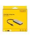 DeLOCK USB 10 Gbps USB Type-C Hub with 4 x USB Type-C, USB hub (grey) - nr 8