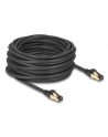 DeLOCK RJ-45 network cable Cat.6a S/FTP, with Cat.7 raw cable (black, 15 meters, 600 MHz, suitable for industrial and outdoor use) - nr 7