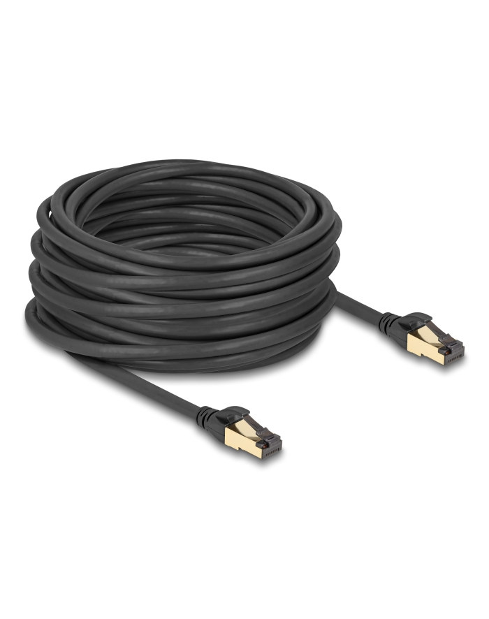 DeLOCK RJ-45 network cable Cat.6a S/FTP, with Cat.7 raw cable (black, 15 meters, 600 MHz, suitable for industrial and outdoor use) główny