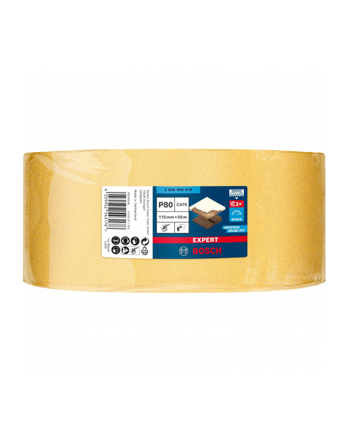 bosch powertools Bosch Expert C470 sanding sheet, 115mm, K80 (50 meter roll, for orbital sander, for hand sanding) główny