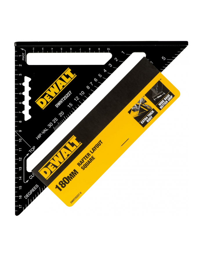 DEWALT Speed Square 18cm Angle Finder (Black) główny