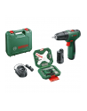 bosch powertools Bosch cordless drill driver EasyDrill 1200 + 34-piece bit and drill set (green/black, 2x Li-ion battery 1.5Ah, case) - nr 1