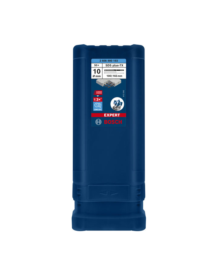 bosch powertools Bosch Expert hammer drill bit SDS-plus-7X,  10mm, 50 pieces (working length 100mm) główny