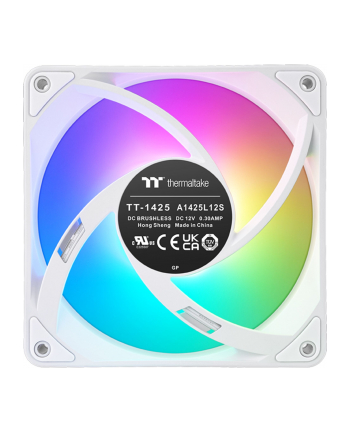 Thermaltake CT140 EX Reverse ARGB Sync PC Cooling Fan (White, Pack of 3, 140 mm)