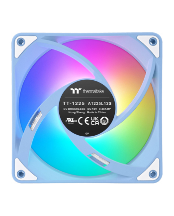Thermaltake CT120 EX Reverse ARGB Sync PC Cooling Fan, Case Fan (Light Blue, Pack of 3)