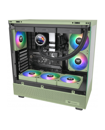Thermaltake CT140 EX Reverse ARGB Sync PC Cooling Fan (Light Green, Pack of 3, 140 mm)