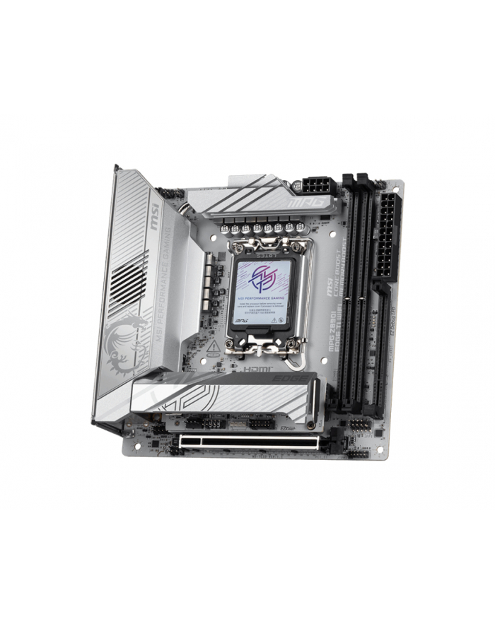 MSI MPG Z890I EDGE TI WIFI - Socekt 1851 - motherboard (BIAŁY/silver) główny