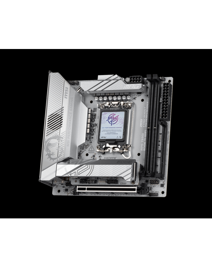 MSI MPG Z890I EDGE TI WIFI - Socekt 1851 - motherboard (BIAŁY/silver) główny