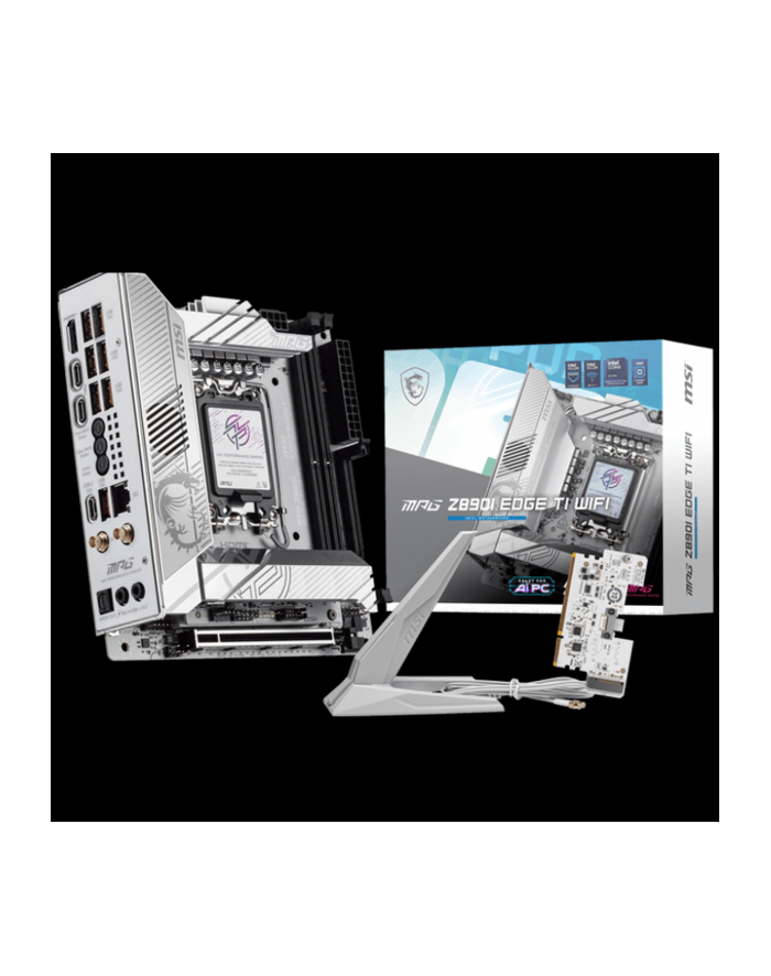 MSI MPG Z890I EDGE TI WIFI - Socekt 1851 - motherboard (BIAŁY/silver) główny