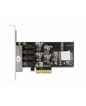 DeLOCK PCIe x4 to 4 x RJ45 Gbit, LAN adapter (Realtek RTL8111H)