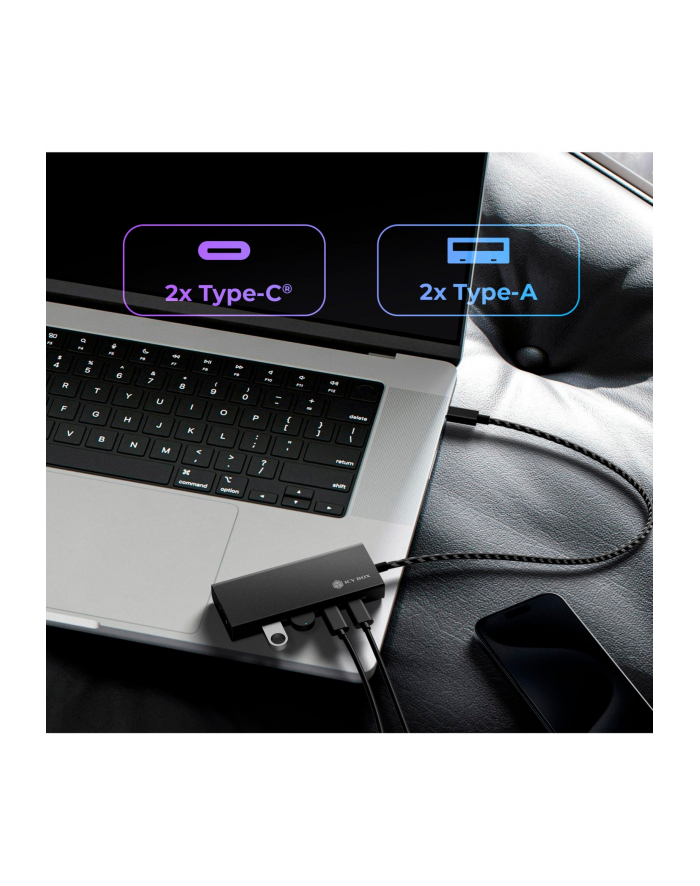 ICY BOX IB-HUB1436-CPD 4-Port USB 3.2 Gen 2, USB hub (black) główny