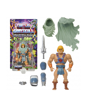 Mattel Masters of the Universe Origins Turtles of greyskull Stealth Ninja He-Man Toy Figure