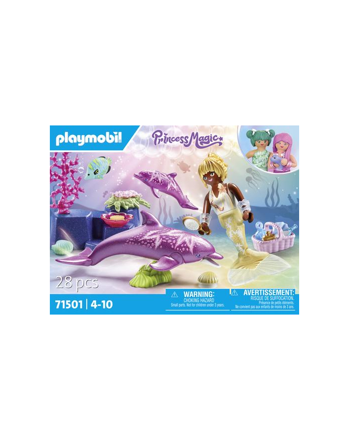 PLAYMOBIL 71501 Princess Magic Mermaid with Dolphins, construction toy główny