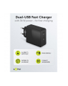 goobay USB-C dual fast charger 36 watts, PD (black, 2x USB-C, Power Delivery) - nr 3