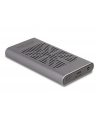 DeLOCK External USB 20 Gbps Enclosure for 2 x M.2 NVMe PCIe SSD, Drive Enclosure (Gray, Bootable, Plug ' Play) - nr 1