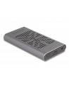 DeLOCK External USB 20 Gbps Enclosure for 2 x M.2 NVMe PCIe SSD, Drive Enclosure (Gray, Bootable, Plug ' Play) - nr 20