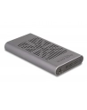 DeLOCK External USB 20 Gbps Enclosure for 2 x M.2 NVMe PCIe SSD, Drive Enclosure (Gray, Bootable, Plug ' Play) - nr 21