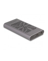 DeLOCK External USB 20 Gbps Enclosure for 2 x M.2 NVMe PCIe SSD, Drive Enclosure (Gray, Bootable, Plug ' Play) - nr 8