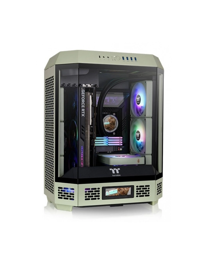 Thermaltake The Tower 600 , Tower Case (light green, Tempered Glass x 3) główny