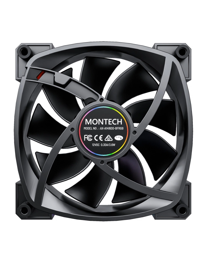 Montech AX140 PWM 140x140x25 (black, 140 mm) główny