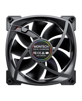Montech RX140 PWM 140x140x25 (black, 140 mm)